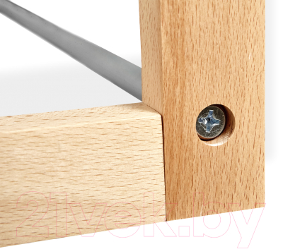 Полка для обуви Sheffilton Альберо SHT-SR9 (прозрачный лак/алюминий)