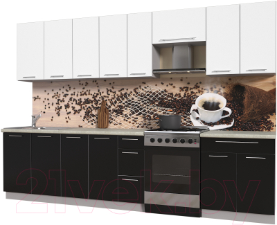 Готовая кухня Интерлиния Мила Пластик 3.1 А - фото