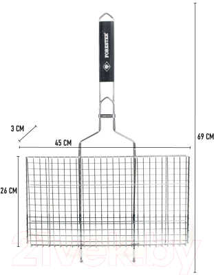 Решетка для мангала Forester BQ-N02