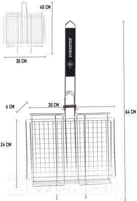 Решетка для мангала Forester BQ-S03M