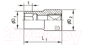 Головка слесарная Wurth 071415127