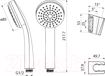 Душевой гарнитур IDDIS 0011F00i16