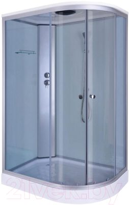 Душевая кабина Coliseum TM-120 L (белый/тонированное стекло) - фото