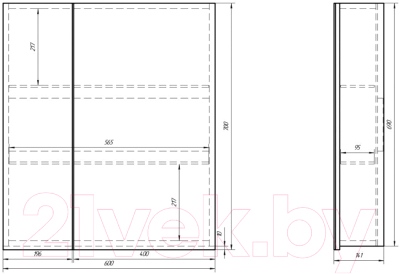 Шкаф с зеркалом для ванной Dreja Almi 60
