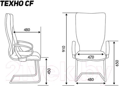 Стул офисный Norden Техно CF / HB-100