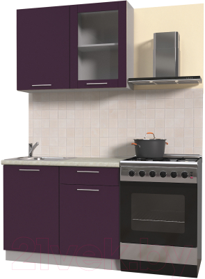 Готовая кухня Интерлиния Мила Пластик 1.0 Б - фото