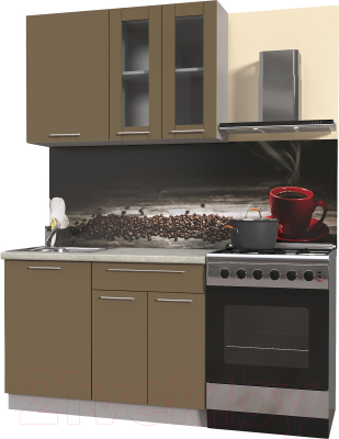 Готовая кухня Интерлиния Мила Пластик 1.1 Б - фото