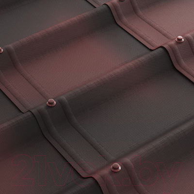 Лист кровельный Onduline Ондувилла с тенью 3D PE6255Ru