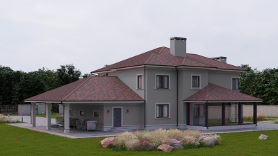 Лист кровельный Onduline Ондувилла с тенью 3D PE6255Ru