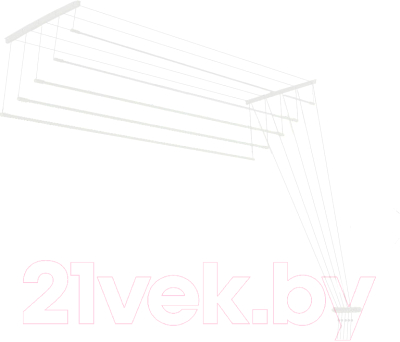 Сушилка для белья Ledeme Потолочная стальная 1.5 м - фото