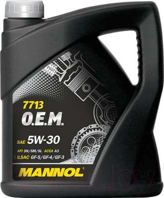 Моторное масло Mannol OEM 5W30 SN / MN7713-4 - фото