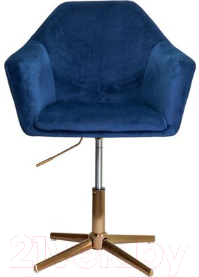 Стул Седия Dubai (синий велюр/золото)
