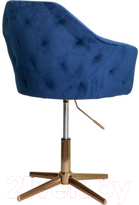 Стул Седия Dubai (синий велюр/золото)
