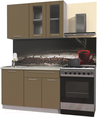 Готовая кухня Интерлиния Мила Пластик 1.3 Б - фото