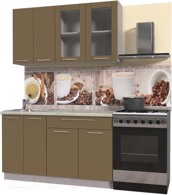 Готовая кухня Интерлиния Мила Пластик 1.4 Б - фото