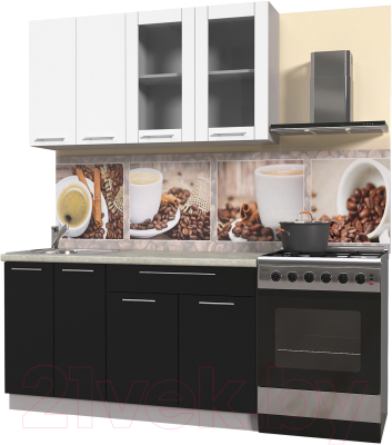 Готовая кухня Интерлиния Мила Пластик 1.4 Б - фото