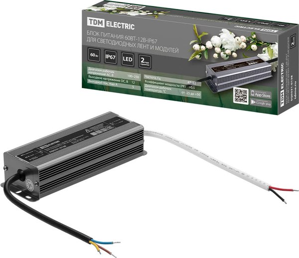 Блок питания для светодиодной ленты TDM SQ0331-0138