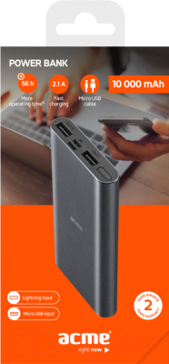 Портативное зарядное устройство Acme PB15G 10000mAh / 504766