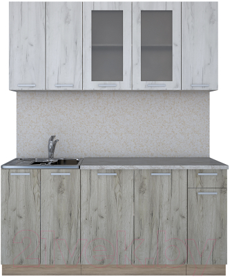 Готовая кухня Интерлиния Мила 17-60 - фото