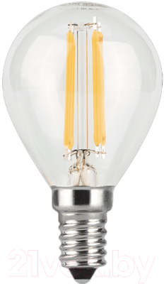 Лампа Gauss Filament Globe E14 7W 4100K / 105801207 - фото