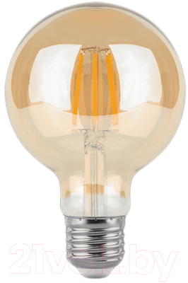 Лампа Gauss Filament E27 6W 2400K / 105802006 - фото
