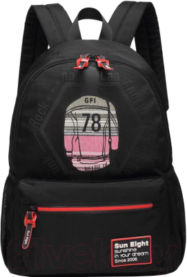 Школьный рюкзак Sun Eight Юноша с граффити № 78 / SE-8248 - фото