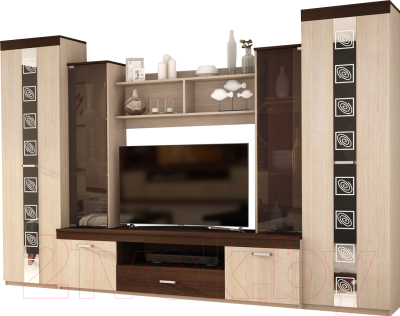 Стенка Астрид Мебель Палермо-4 / ЦРК.ПЛР.04 - фото