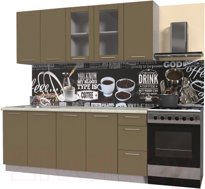 Готовая кухня Интерлиния Мила Пластик 2.0 Б - фото