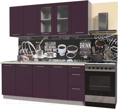 Готовая кухня Интерлиния Мила Пластик 2.0 Б - фото