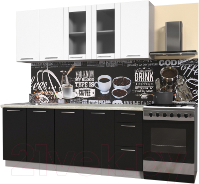 Готовая кухня Интерлиния Мила Пластик 2.0 Б - фото