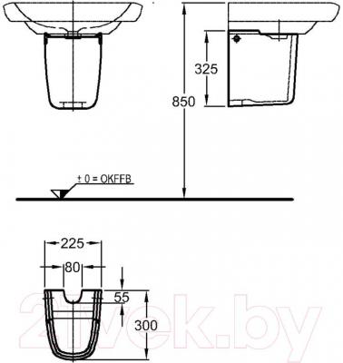 Полупьедестал Keramag It 291910-000