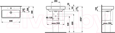 Умывальник Laufen Pro S 8189590001041