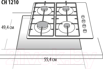 Газовая варочная панель GEFEST 1210 К5