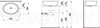 Умывальник Laufen Pro 8129640001091