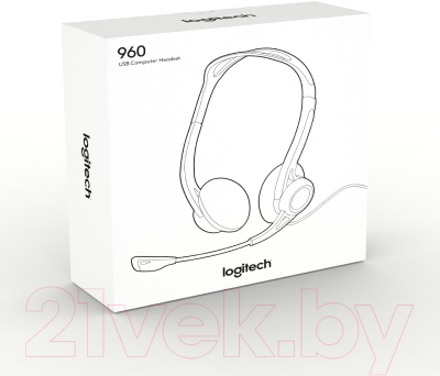 Наушники-гарнитура Logitech PC Headset 960 USB