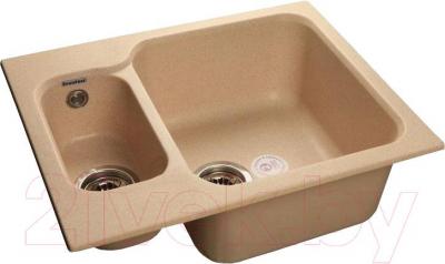 Мойка кухонная GranFest Standart GF-S615K (бежевый) - фото