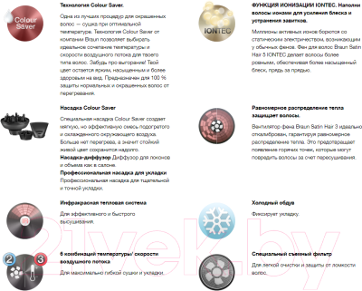 Фен Braun HD770 Satin Hair Colour