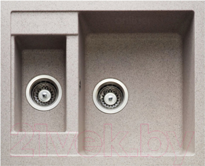 Мойка кухонная GranFest Quadro GF-Q610K (бежевый) - фото