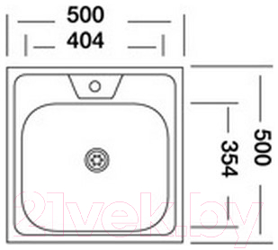 Мойка кухонная Kromevye EC 207 D