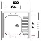 Мойка кухонная Kromevye N 209