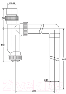 Сифон Вир Пласт 152