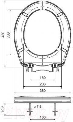 Сиденье для унитаза ОРИО К-11