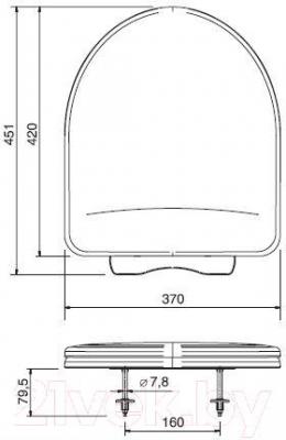 Сиденье для унитаза ОРИО КВ1-1