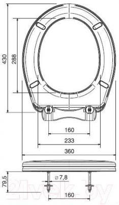 Сиденье для унитаза ОРИО К-03 (розовый)