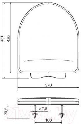Сиденье для унитаза ОРИО КВ1-3 (розовый)