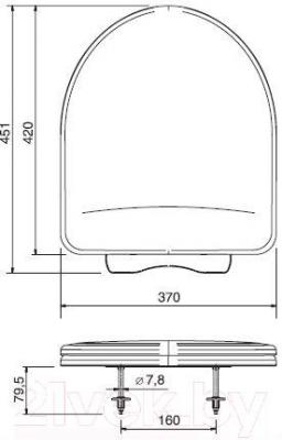 Сиденье для унитаза ОРИО КВ1-5