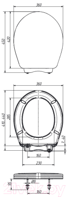 Сиденье для унитаза ОРИО К-08-2