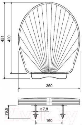 Сиденье для унитаза ОРИО КР3-5