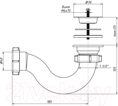 Сифон ОРИО А-4258