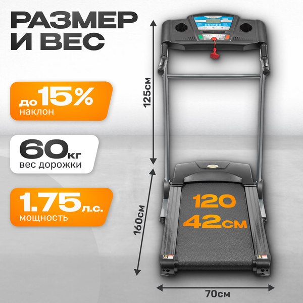 Электрическая беговая дорожка Sundays Fitness T2000CF4